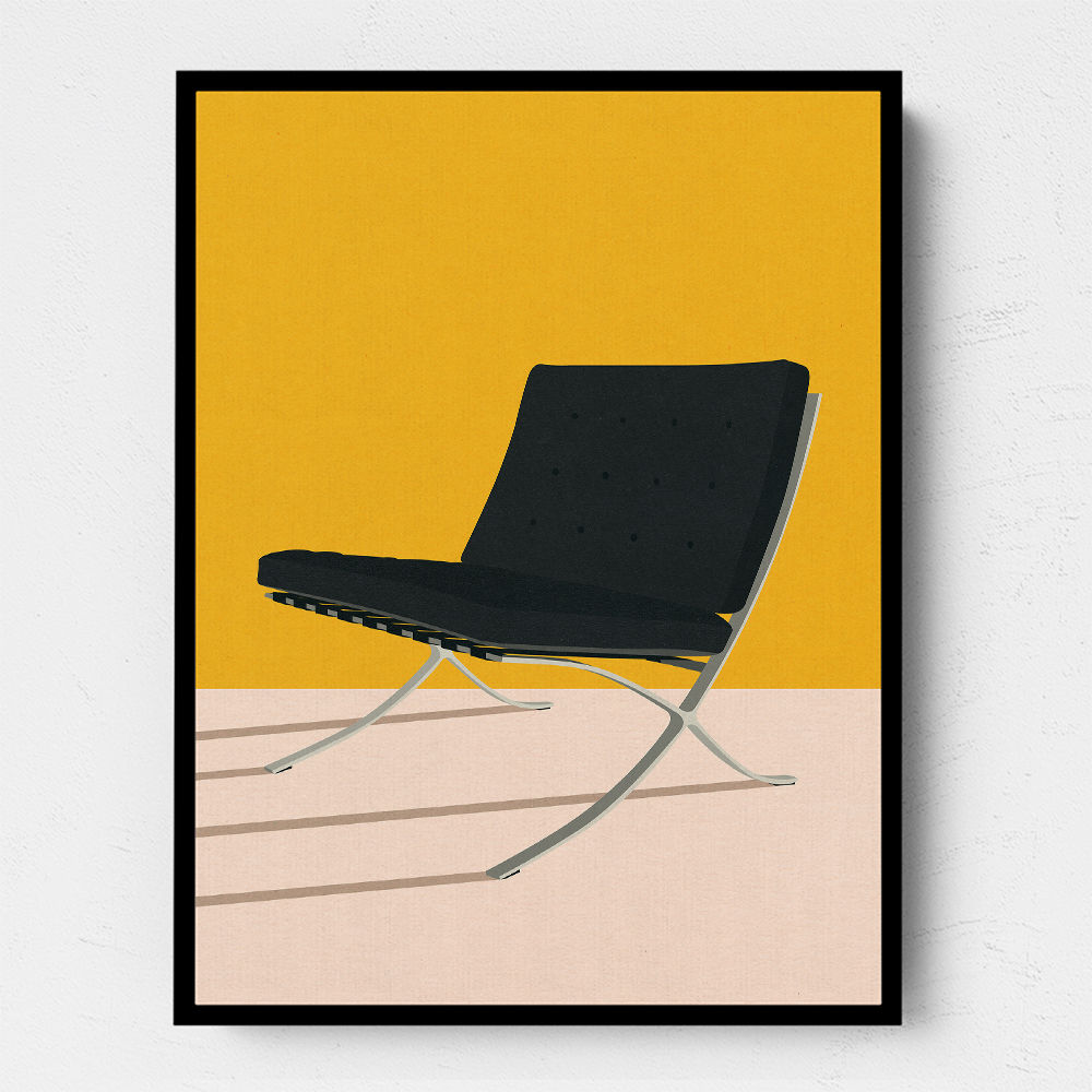 Barcelona Chair By Mies Van Der Rohe Wall Art