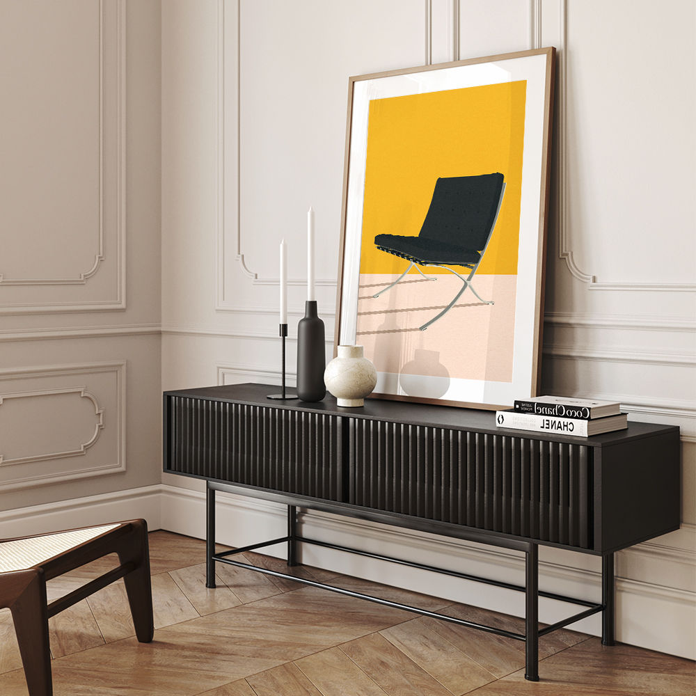 Barcelona Chair By Mies Van Der Rohe Wall Art