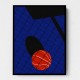 Backjard Basketball Court Wall Art