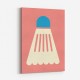 Badminton White Blue Wall Art