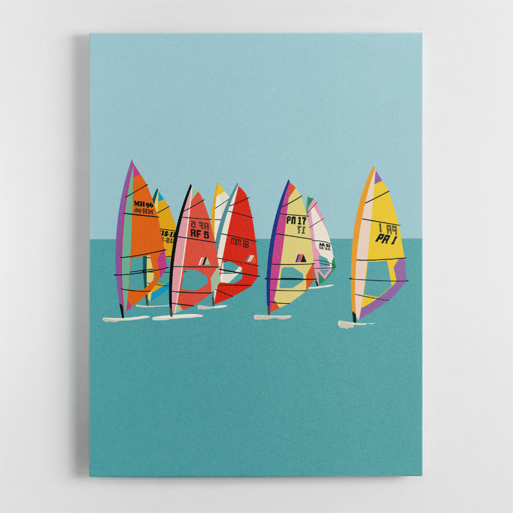 Baltic Sea Windsurfing Wall Art