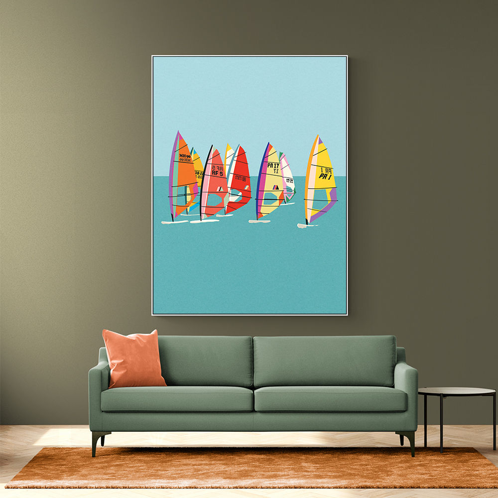 Baltic Sea Windsurfing Wall Art