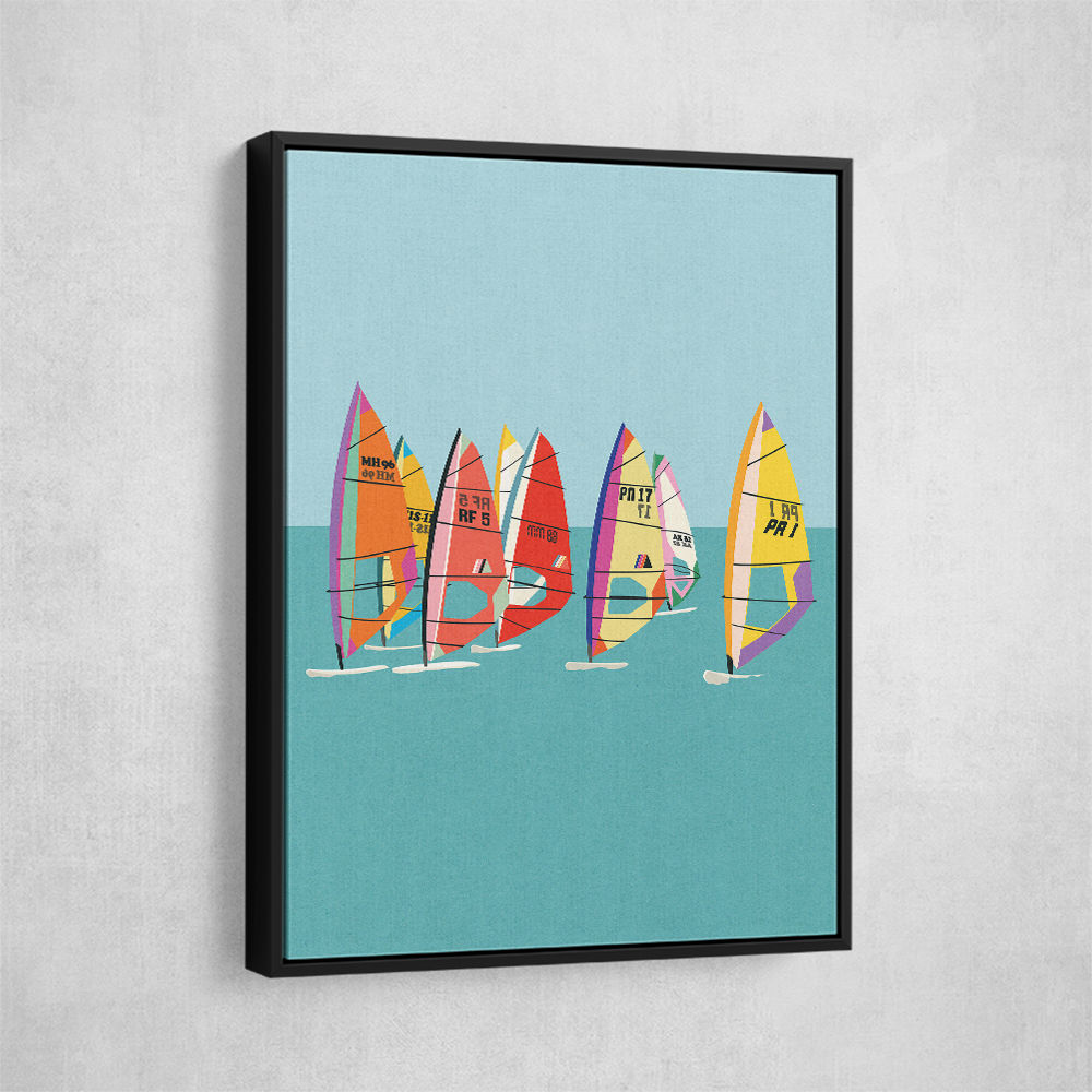 Baltic Sea Windsurfing Wall Art