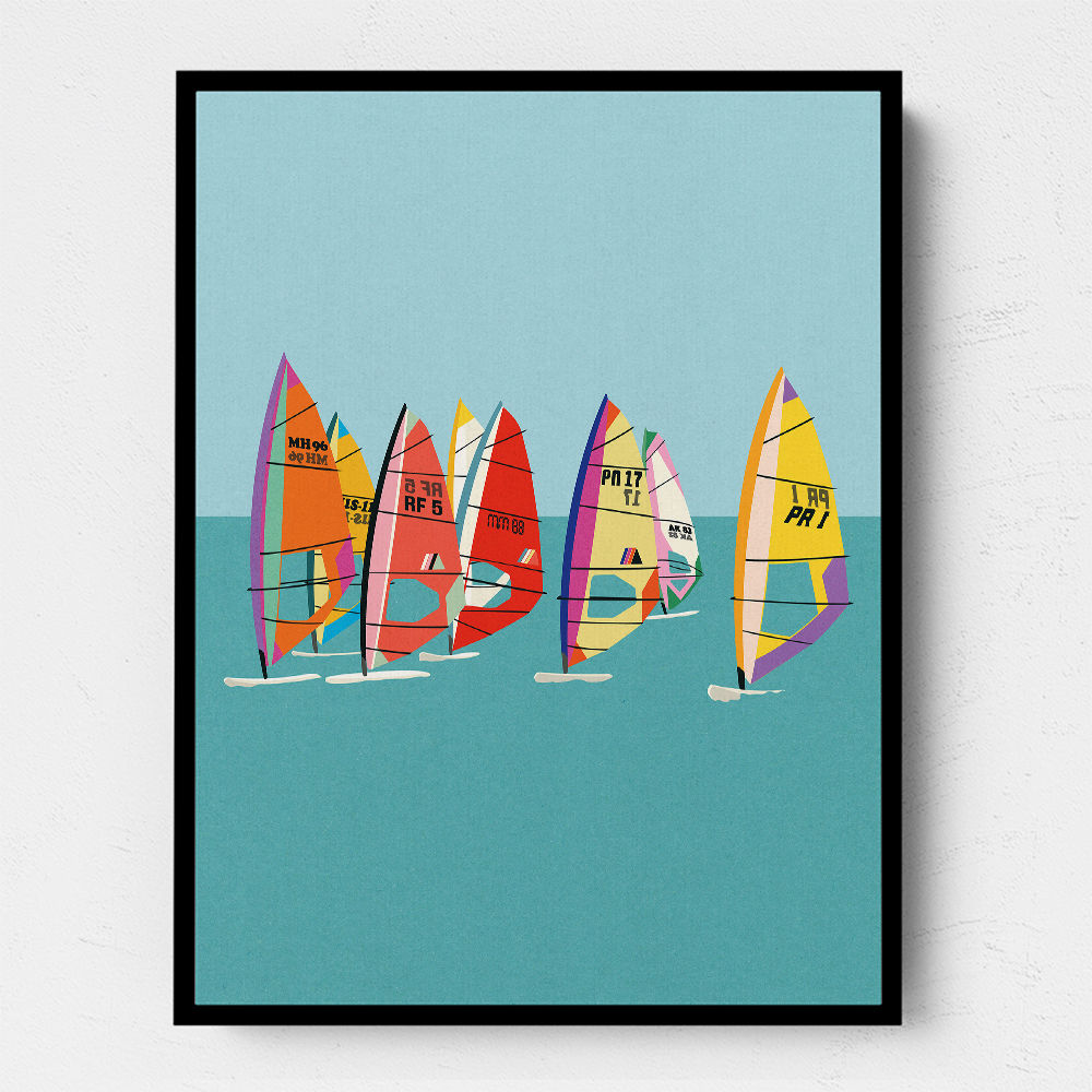 Baltic Sea Windsurfing Wall Art