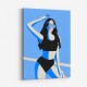 Blue Sport Girl Wall Art