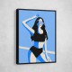 Blue Sport Girl Wall Art