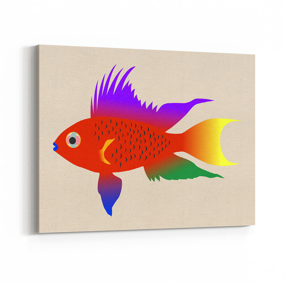 Buntbarsch Hell Wall Art