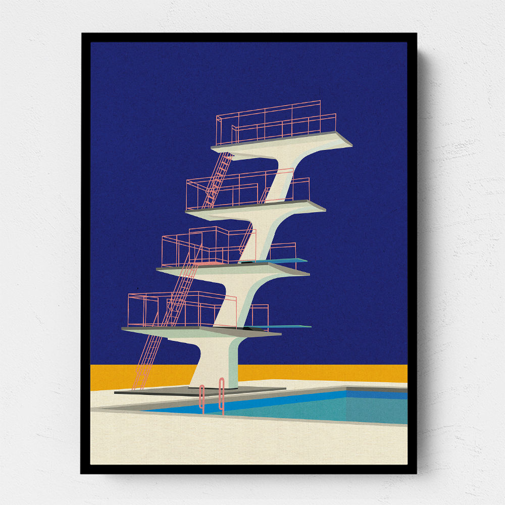 Diving Tower Wall Art