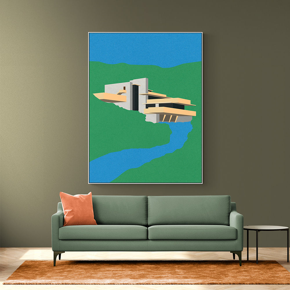 Frank Loyd Wright Falling Water Wall Art