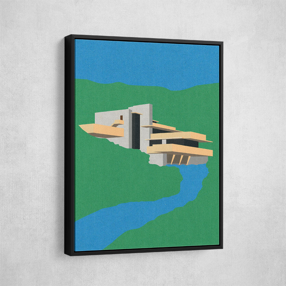 Frank Loyd Wright Falling Water Wall Art