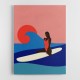 Girl On A Surfboard Wall Art