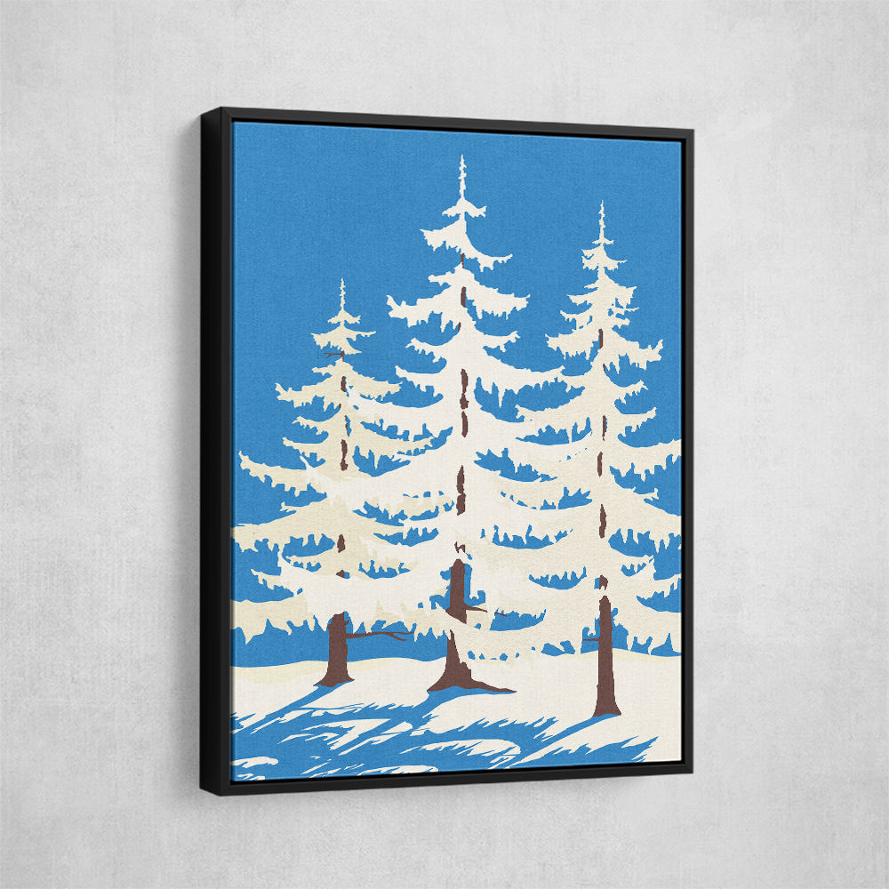 Harz Winter Trees Wall Art