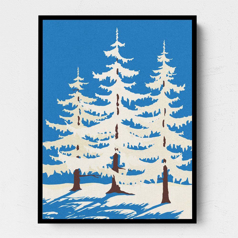 Harz Winter Trees Wall Art
