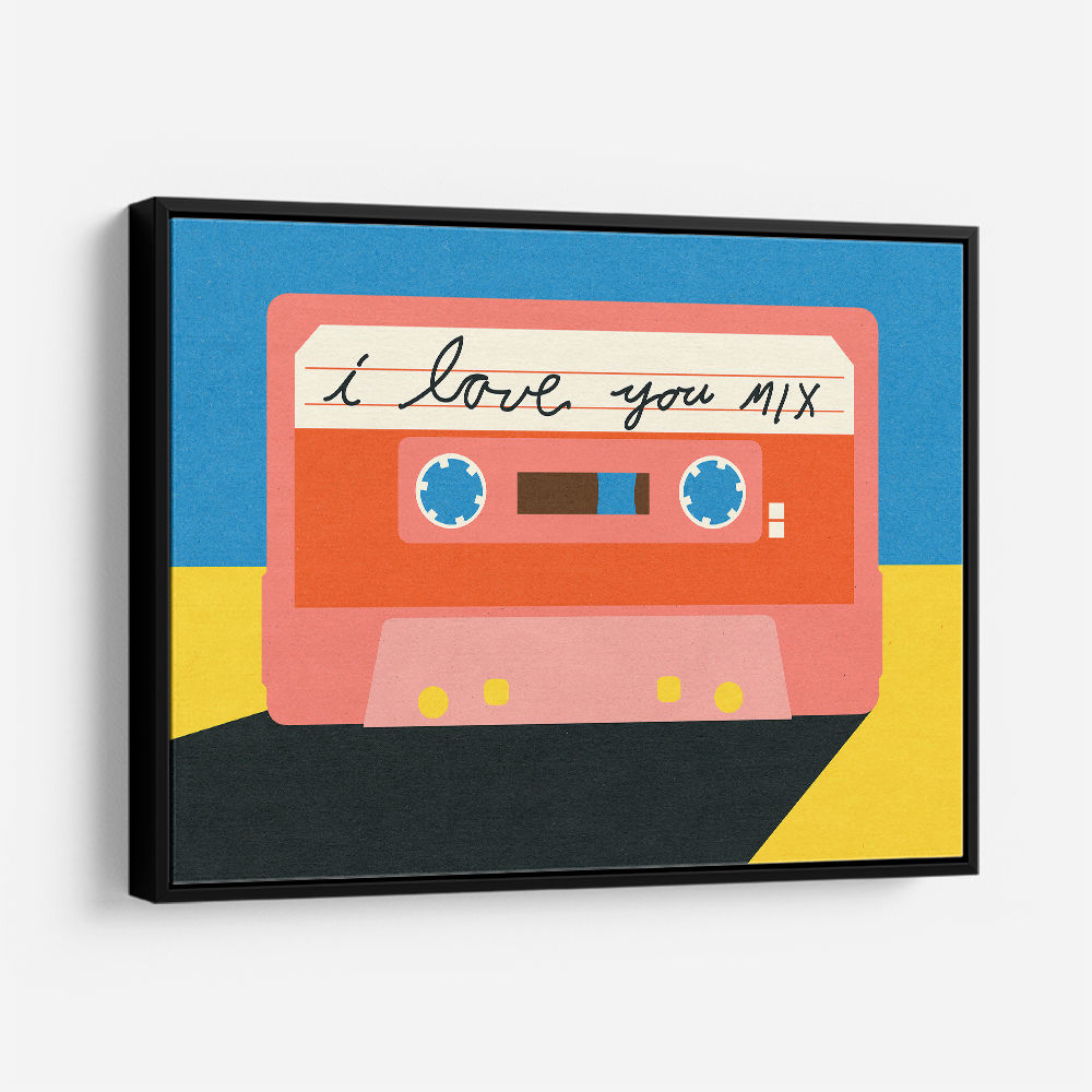 I Love You Mix Tape Wall Art