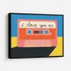 I Love You Mix Tape Wall Art