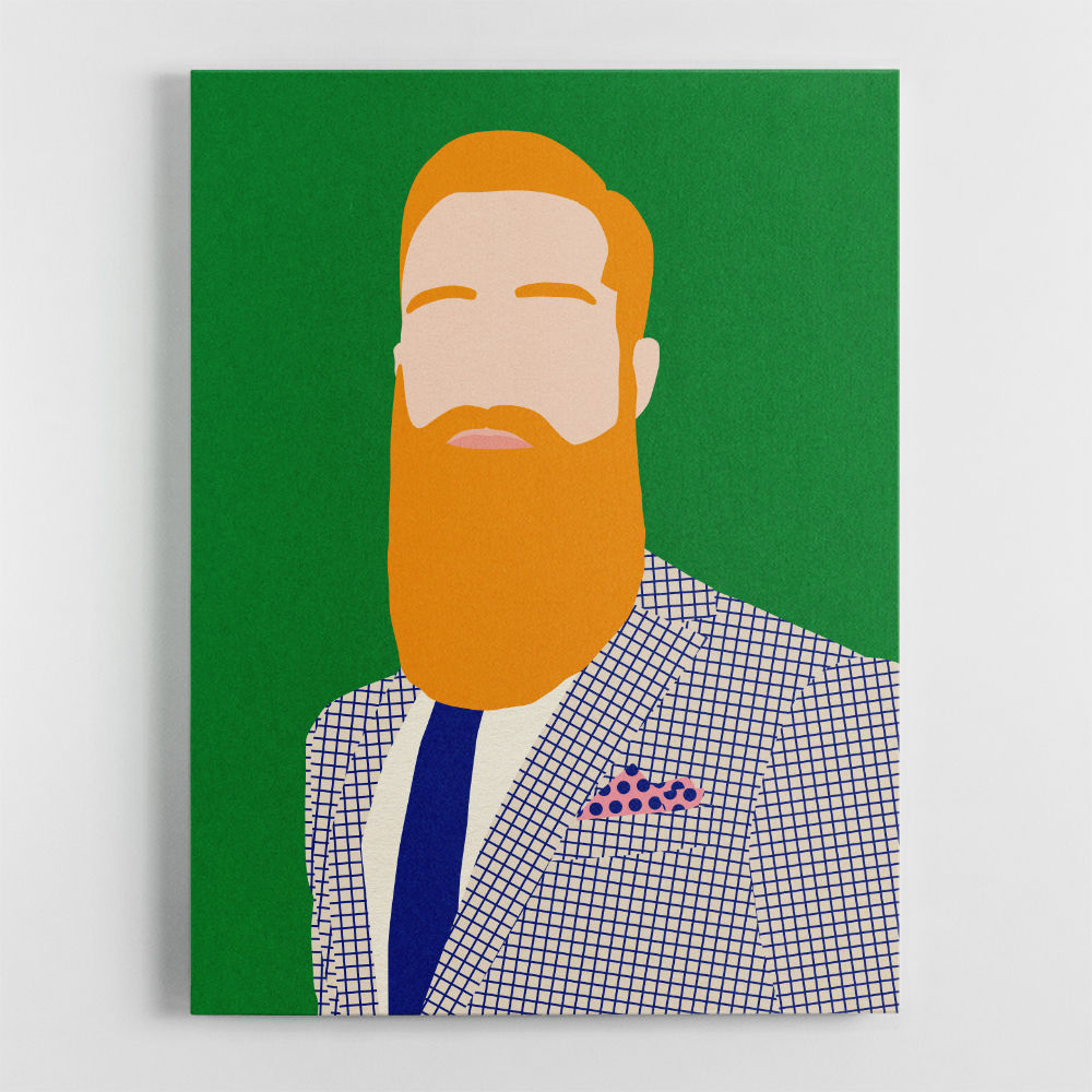Men From Barber Shop Wall Art