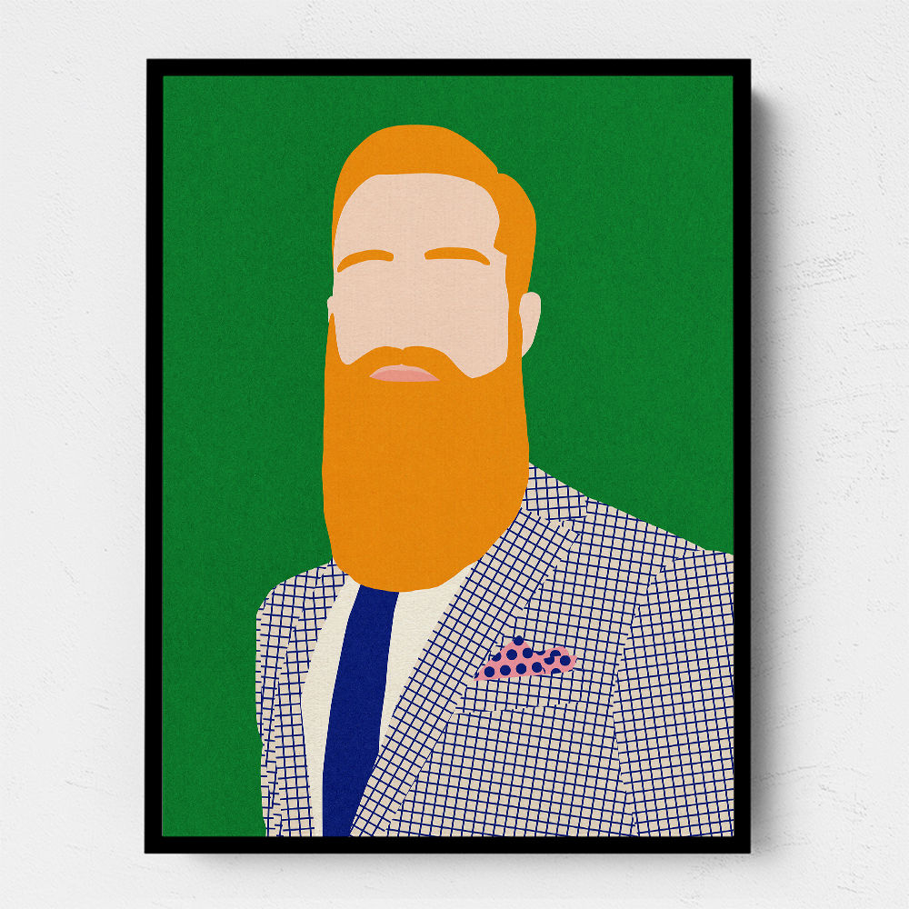 Men From Barber Shop Wall Art