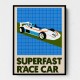 Superfast Race Car Wall Art