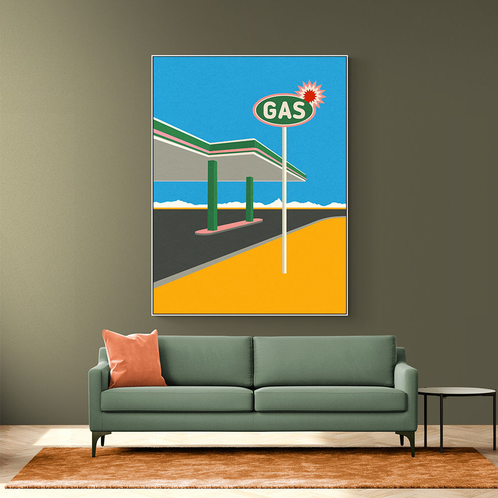 Spark Gas Station Wall Art