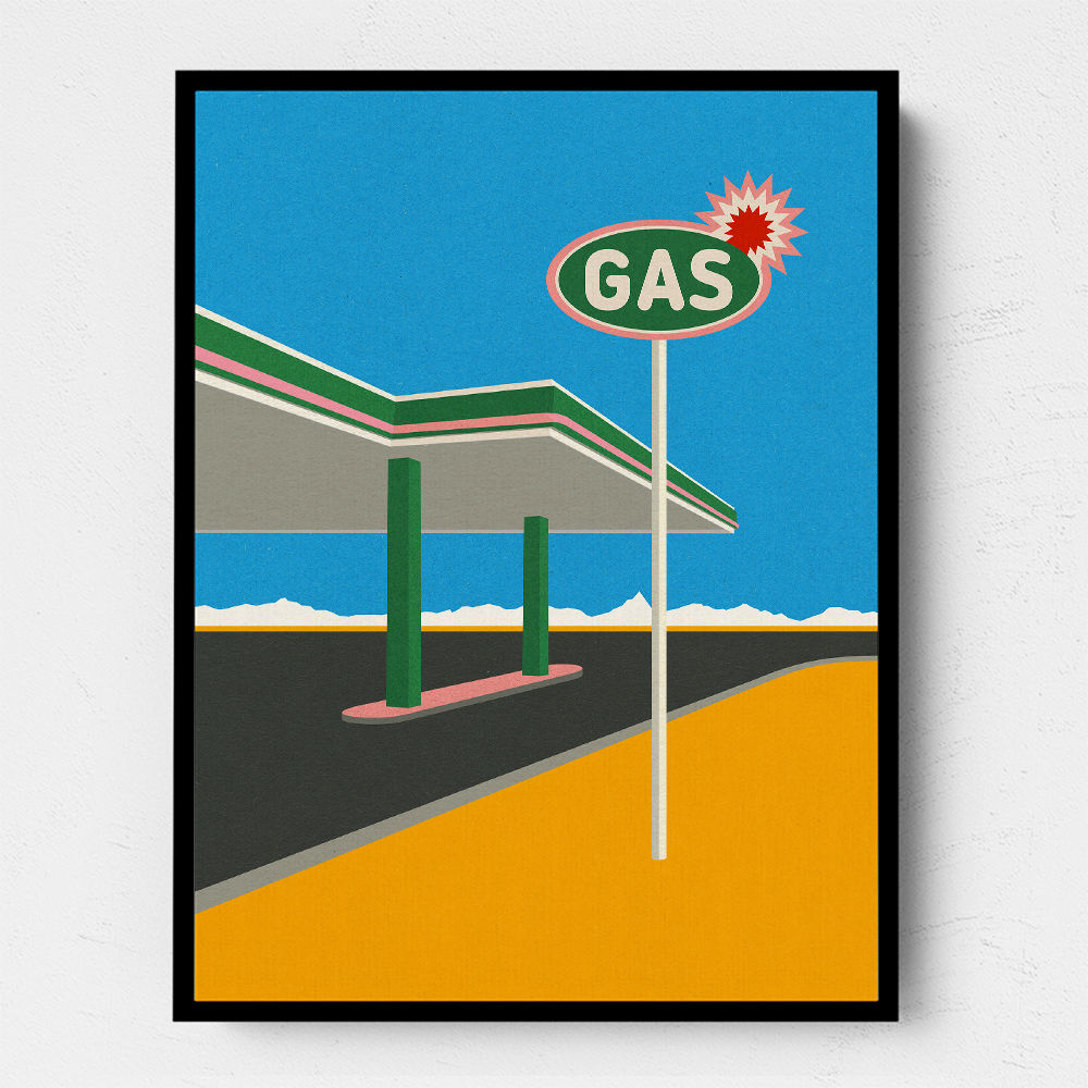 Spark Gas Station Wall Art