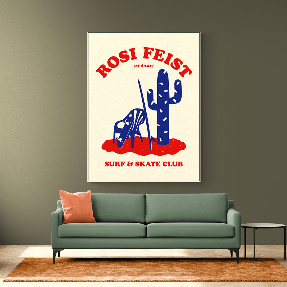 Rosi Feist Surf A Skate Club Wall Art