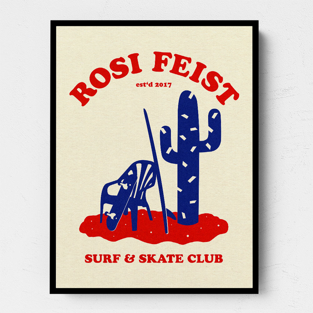 Rosi Feist Surf A Skate Club Wall Art