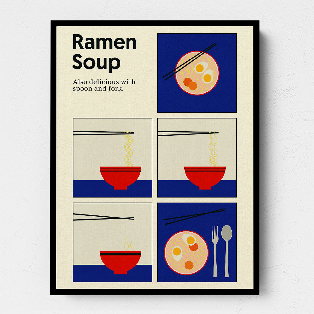 Poster Ramen Soup Wall Art