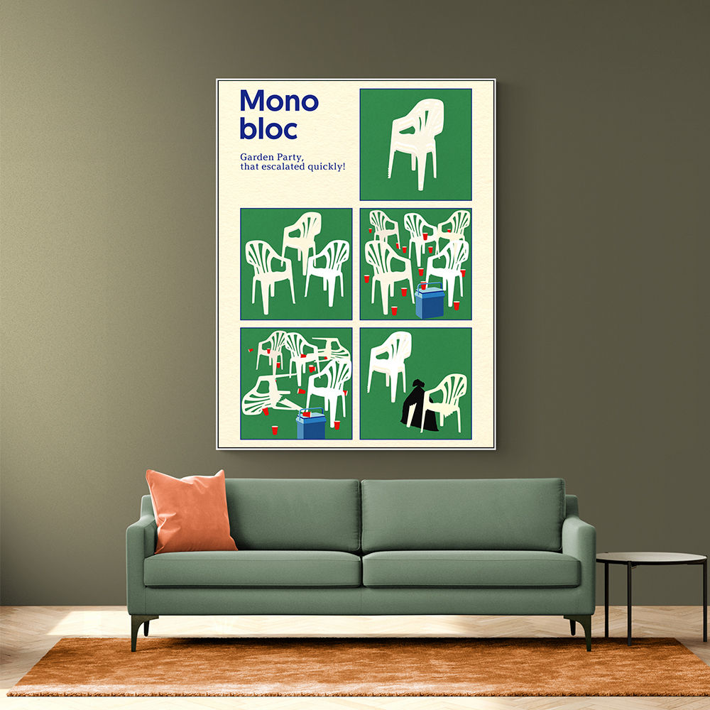 Poster Monobloc Five Squares Wall Art