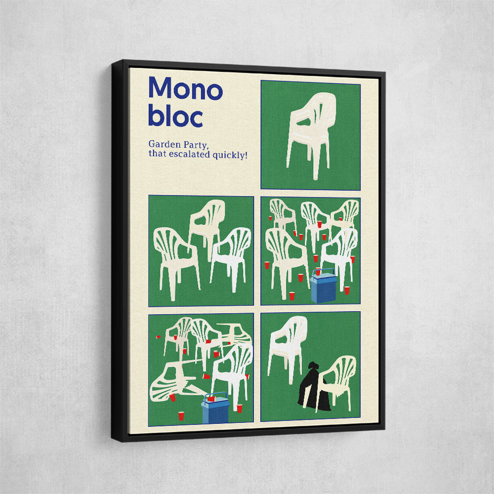 Poster Monobloc Five Squares Wall Art