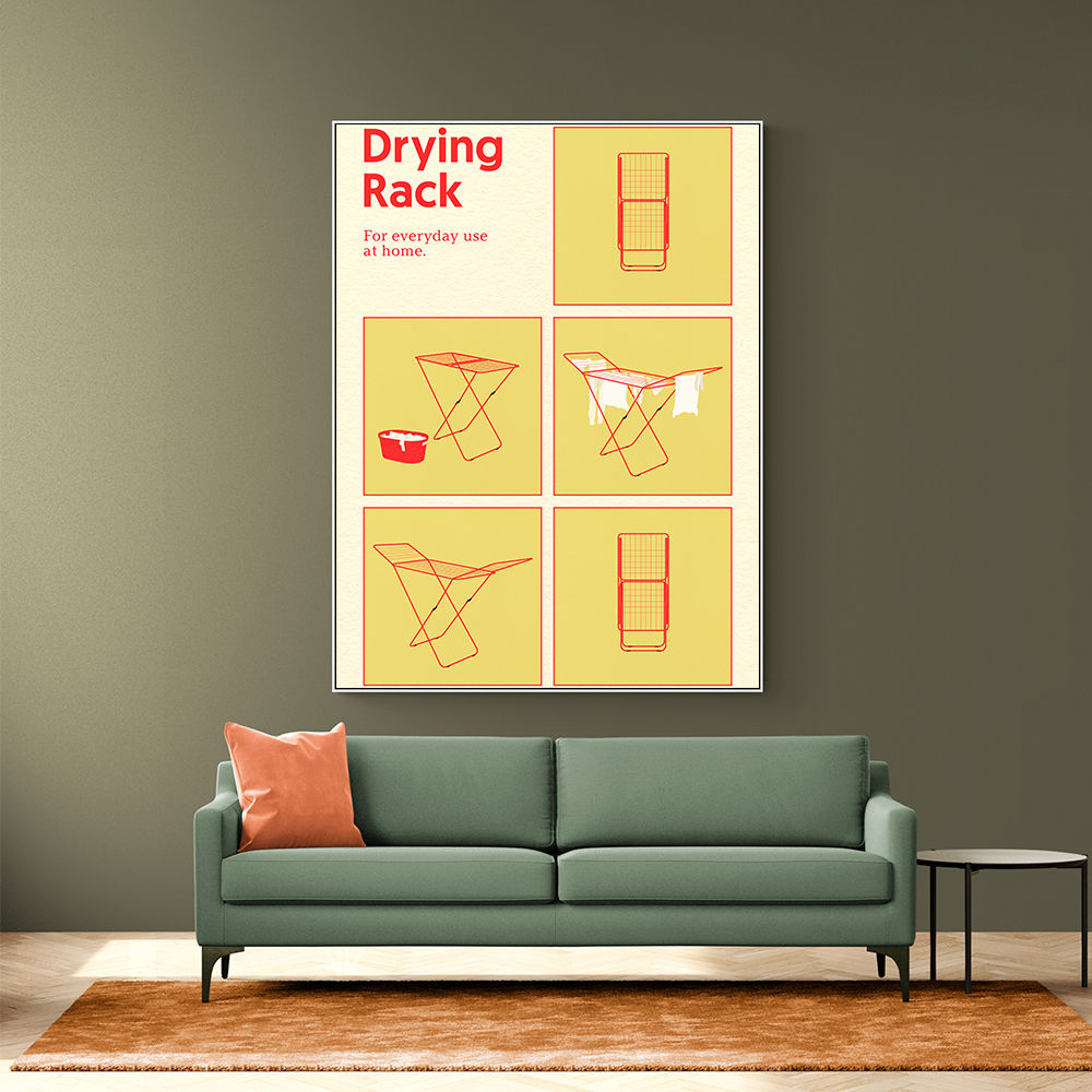 Drying Rack Wall Art