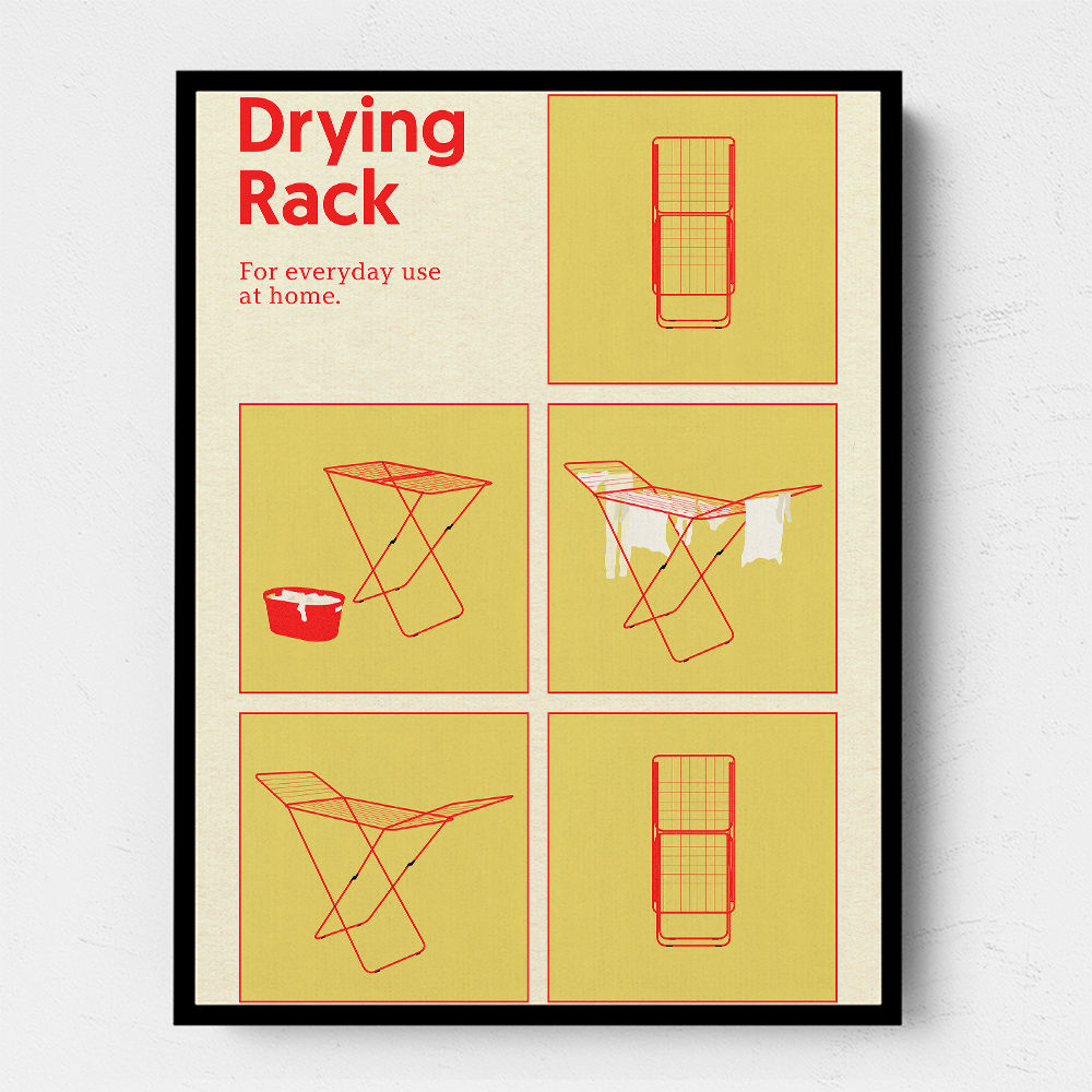 Drying Rack Wall Art