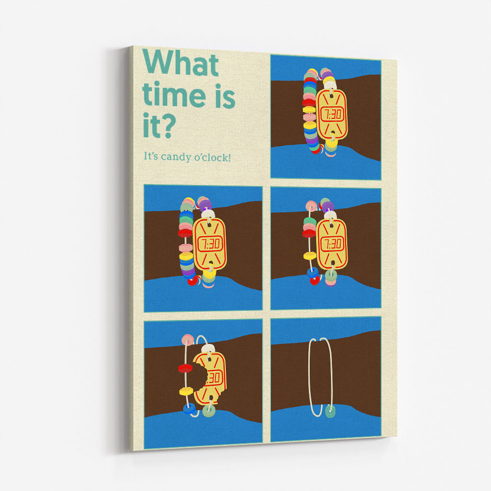 Candy Clock Wall Art