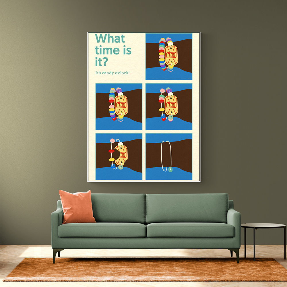 Candy Clock Wall Art