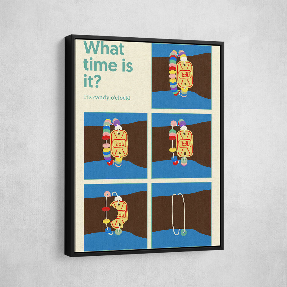 Candy Clock Wall Art