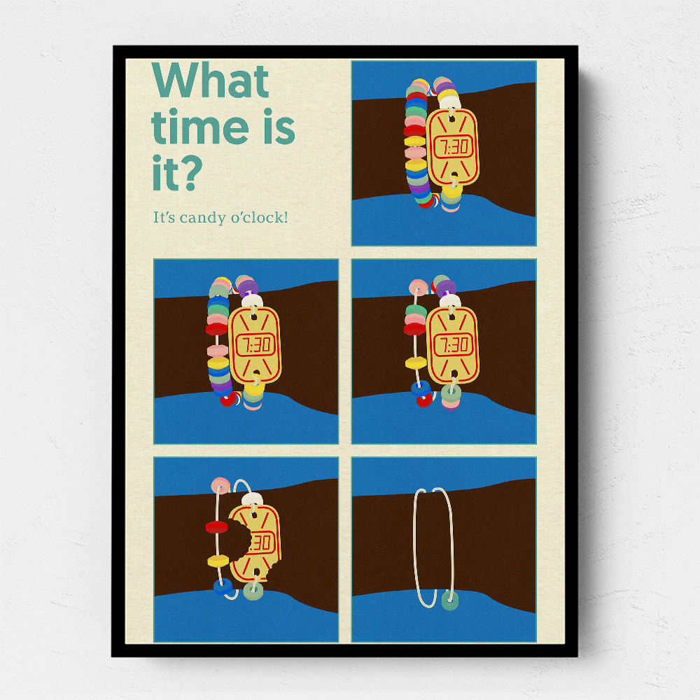 Candy Clock Wall Art