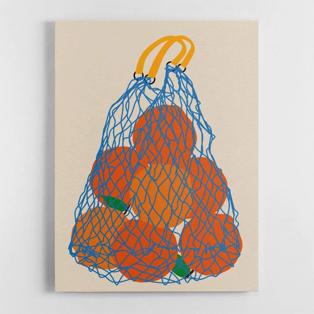 Oranges In A Net Bag Update 24 Wall Art