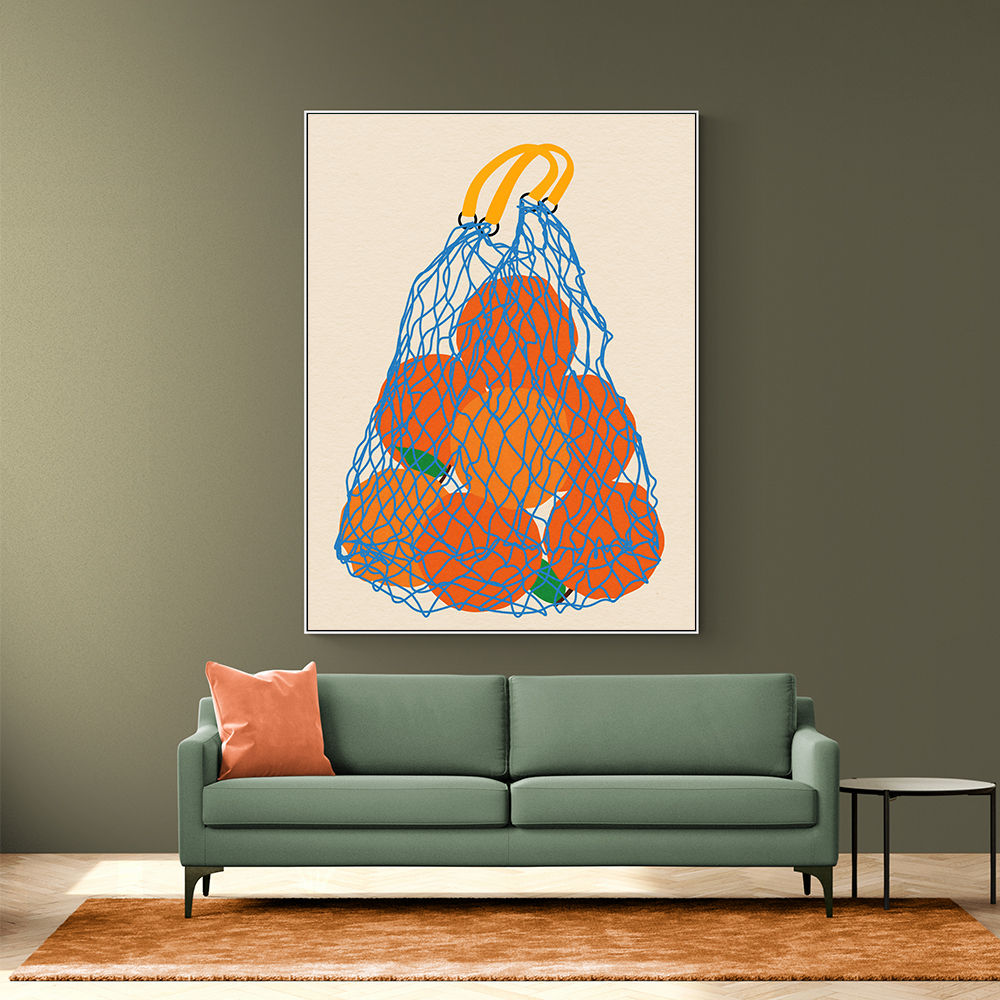 Oranges In A Net Bag Update 24 Wall Art
