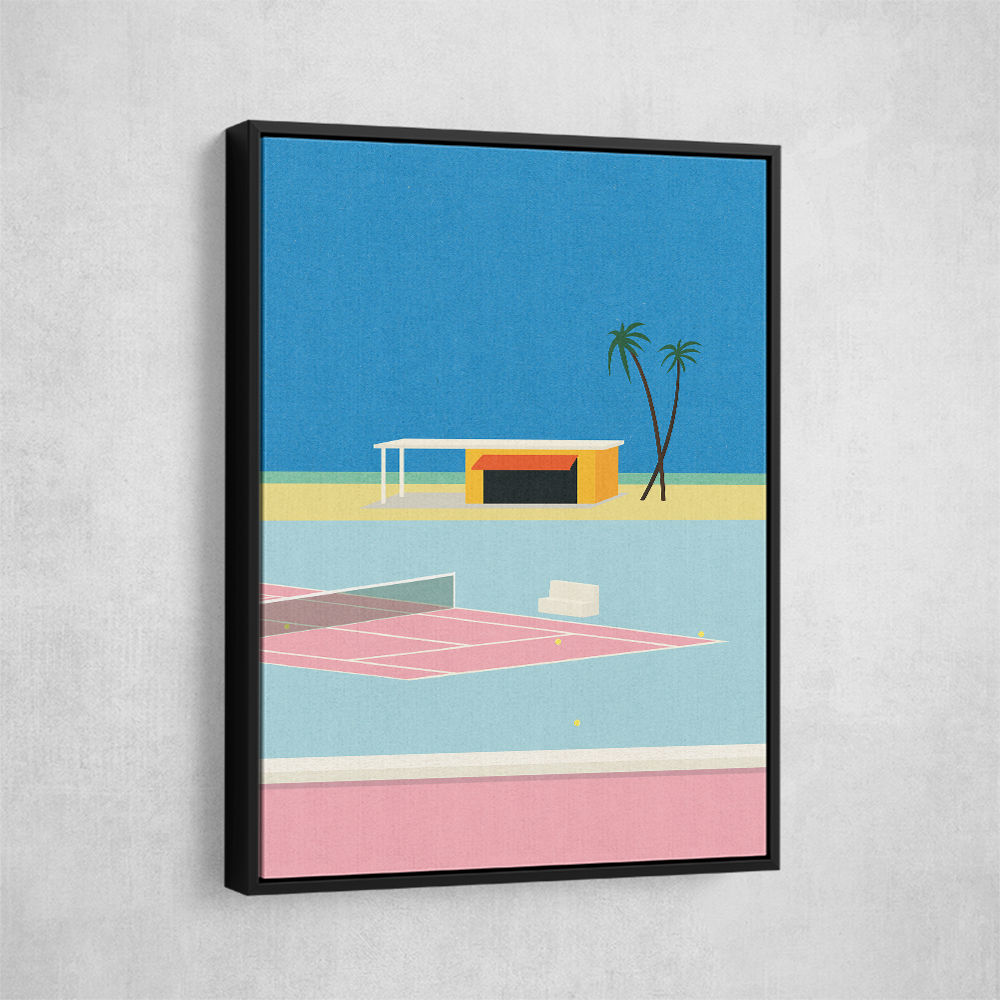Tennis By The Beach Wall Art