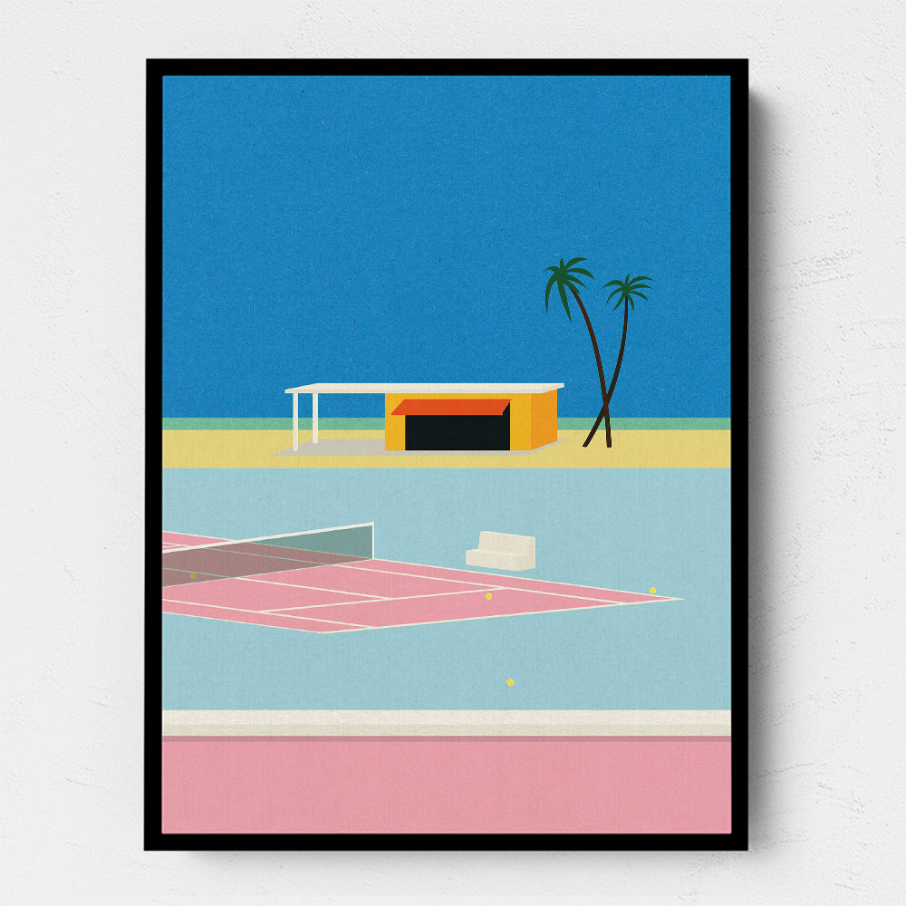 Tennis By The Beach Wall Art