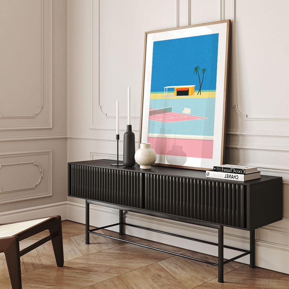 Tennis By The Beach Wall Art