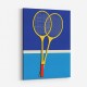 Wooden Badminton Rackets Wall Art