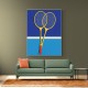 Wooden Badminton Rackets Wall Art