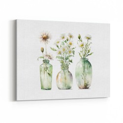 Glass Vases Wildflowers