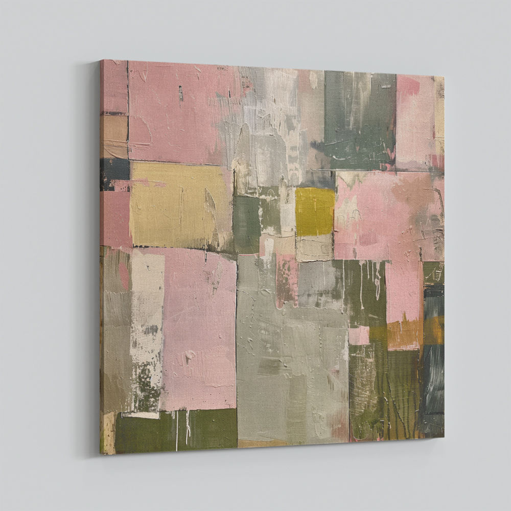 Earth Patchwork Abstract