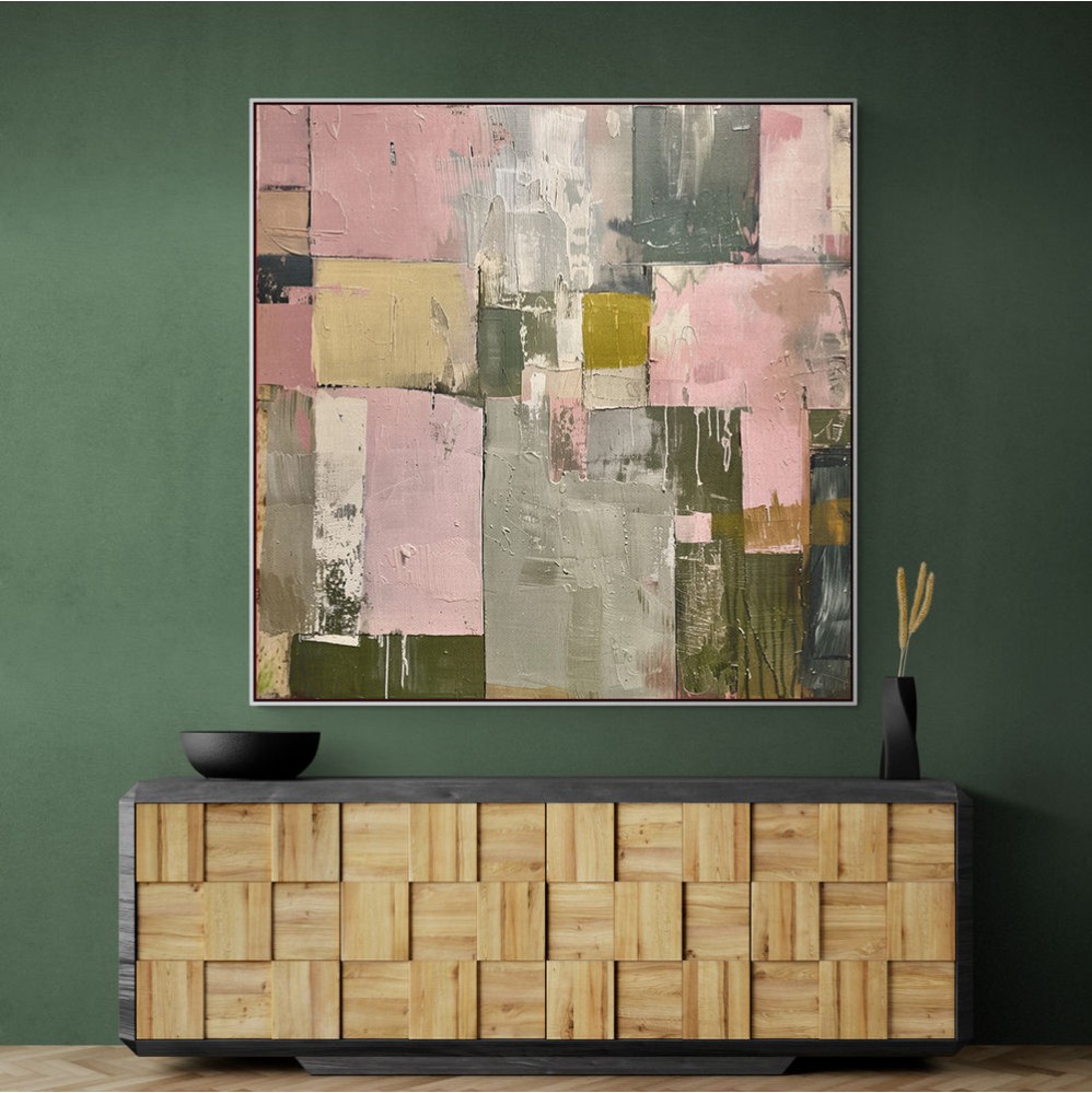 Earth Patchwork Abstract