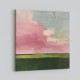 Pink Fields At Sunrise