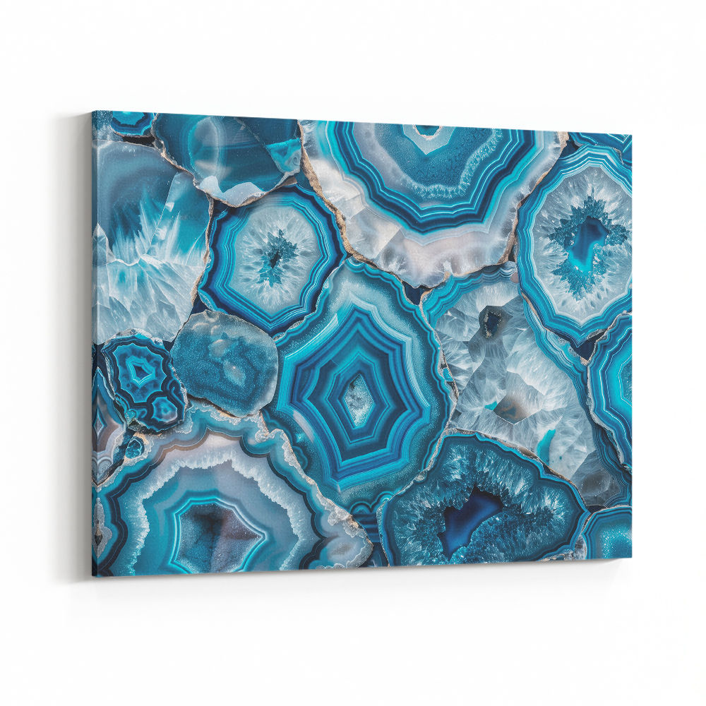 Blue Mineral Mosaic
