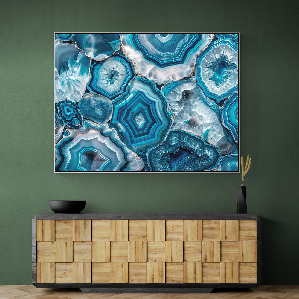 Blue Mineral Mosaic