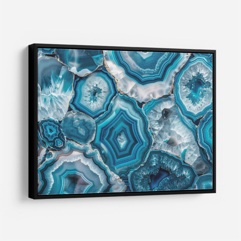 Blue Mineral Mosaic