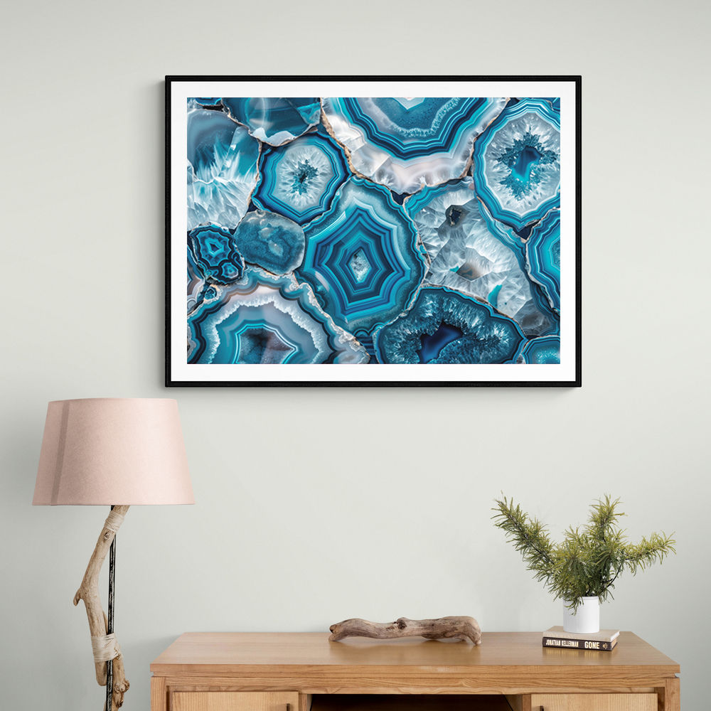 Blue Mineral Mosaic